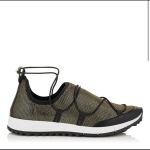 Jimmy Choo Andrea Gold Sneakers